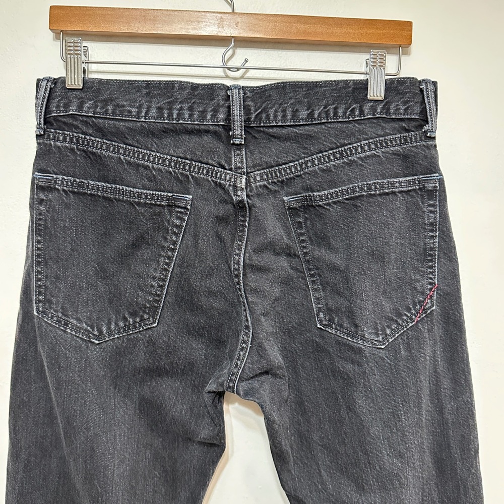Banana Republic Slim Fit Jeans Mens 32x30 Black Denim Faded Casual Pants Grunge - Picture 6 of 9
